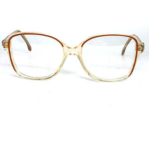 Cristelle Eyeglasses Frame Yellow Clear Square Full Rim CR01‎ H15331